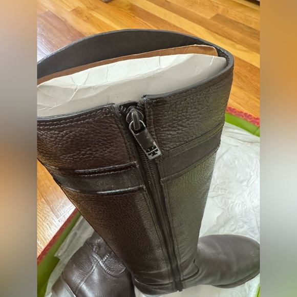 Tory Burch Brown Alaina Leather 30mm Knee High Boots